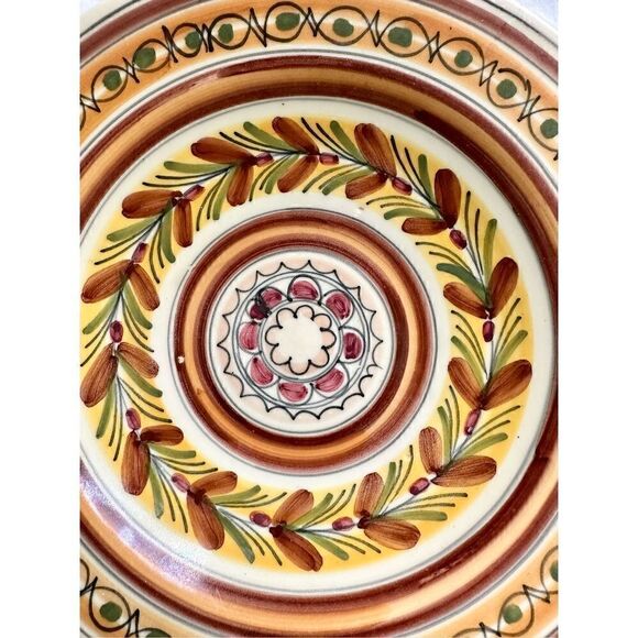 Two Hand Painted “Tuscany” Ceramic 11” Plates - Picture 3 of 9